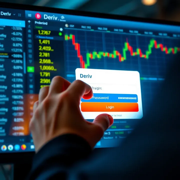User securely logging in to an online trading platform using email and password