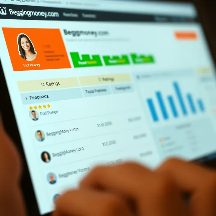 Close-up of an online review dashboard showing user feedback and ratings