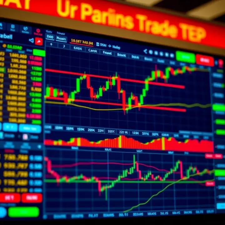 A digital trading platform interface showing currency pairs and market charts for forex trading in Kenya