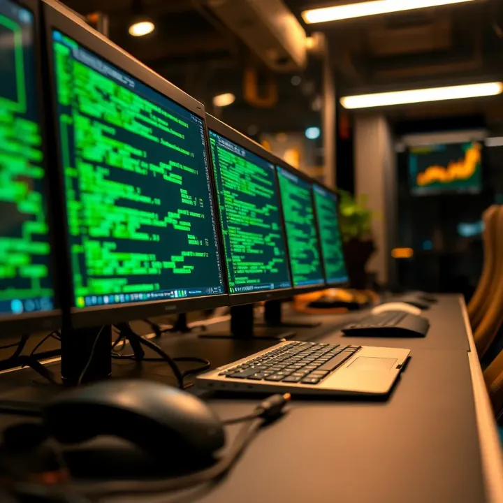 Visualization showing applications of binary derivatives in computing and finance within Kenyan industries