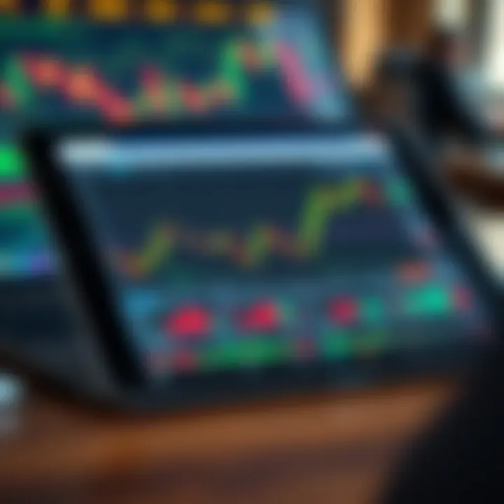 Collection of free PDF resources and guides on forex chart analysis displayed on a digital device