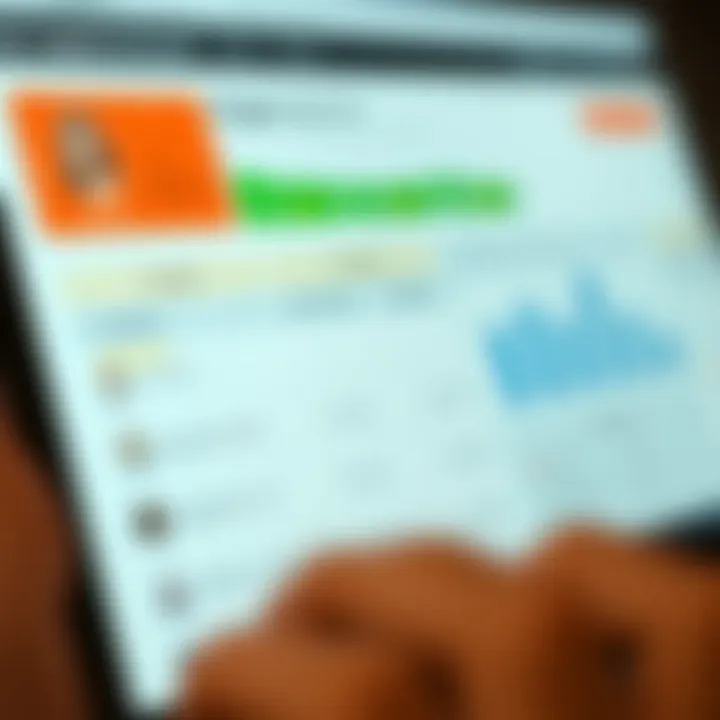 Close-up of an online review dashboard showing user feedback and ratings