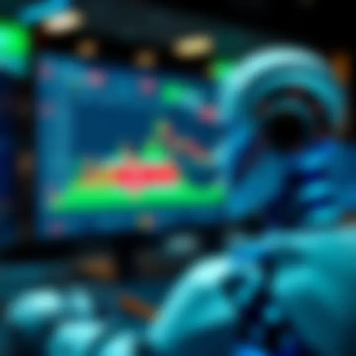 Graphical interface showing automated trading bot analyzing market data with Kenyan flag elements