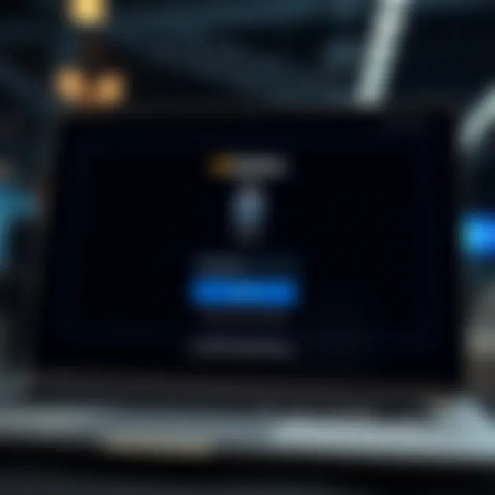 Screenshot of BitOption AI login page showing secure access interface