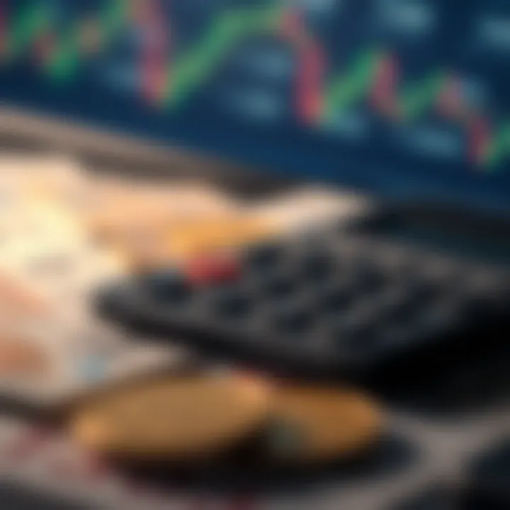 Currency Pairs and Pip Calculation for Effective Forex Strategy Illustration of currency pairs with pip calculation elements for trading strategy