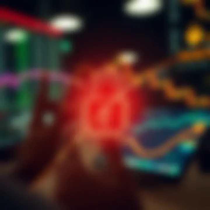 Secure online transaction with digital encryption symbolizing safe funding and account security