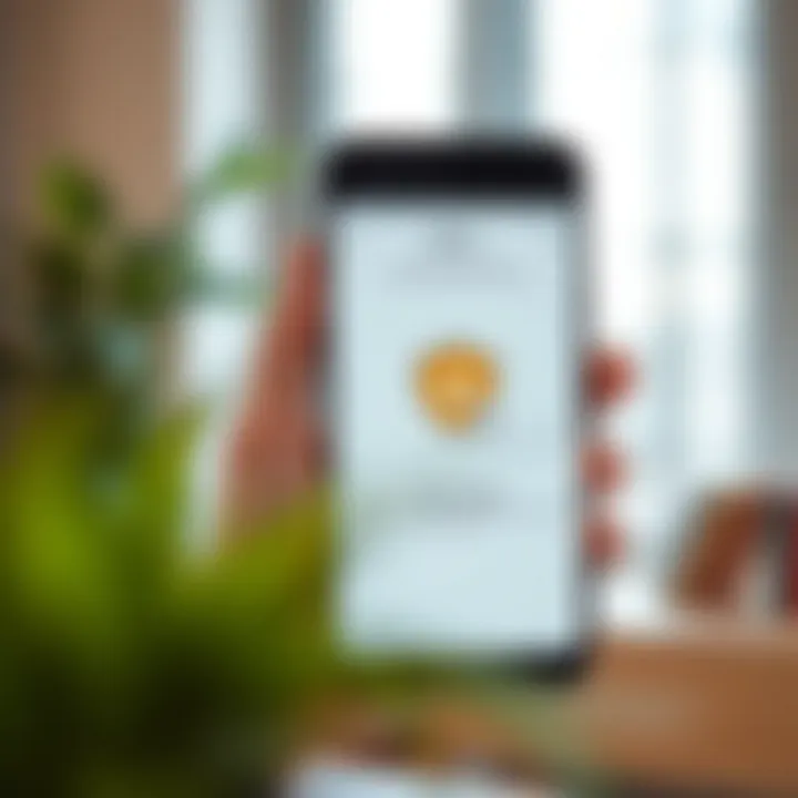 Installing Deriv App with Security Features on Android Illustration of an Android device with app installation progress and security shield icon