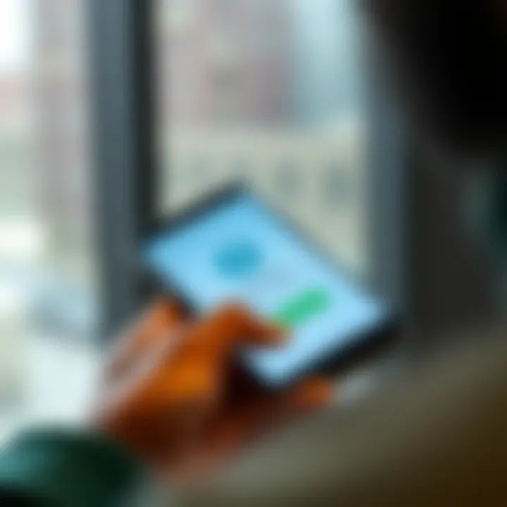 Mobile phone displaying the Deriv app download screen on an Android device