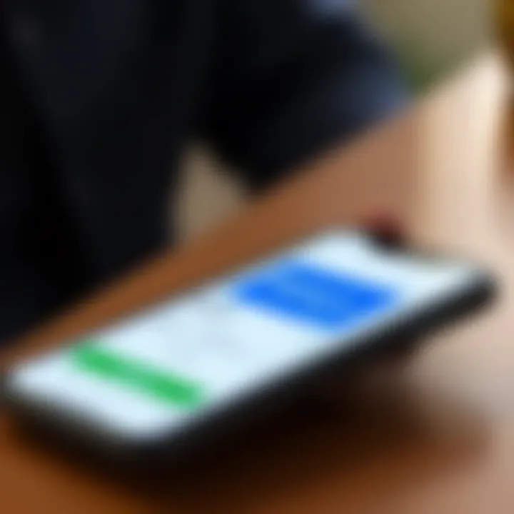 Mobile device showing the Deriv app download page on a digital store