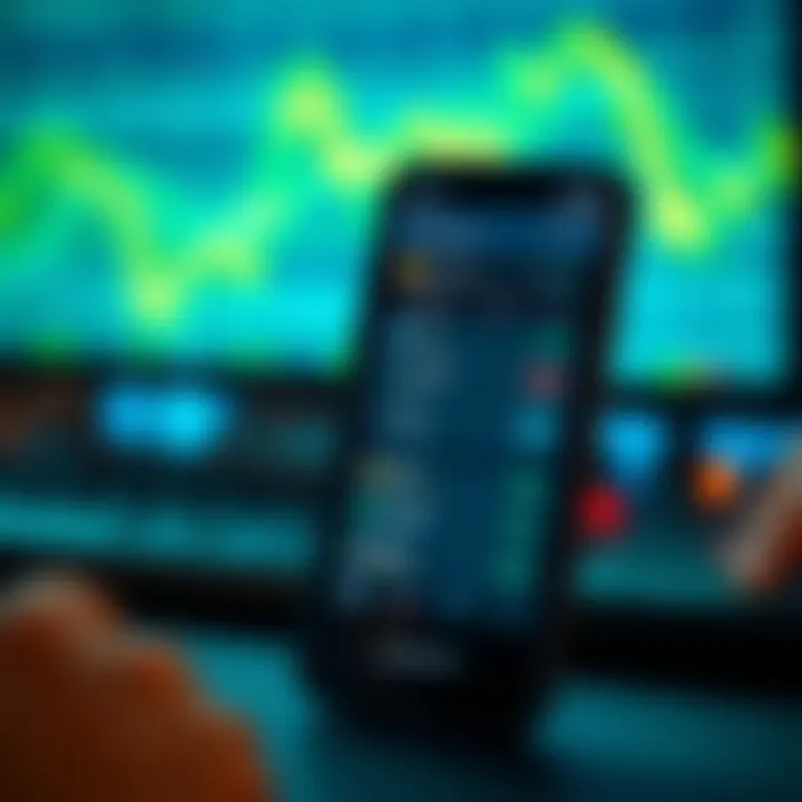 User interface of Deriv Bot APK displaying automated trading options on a smartphone