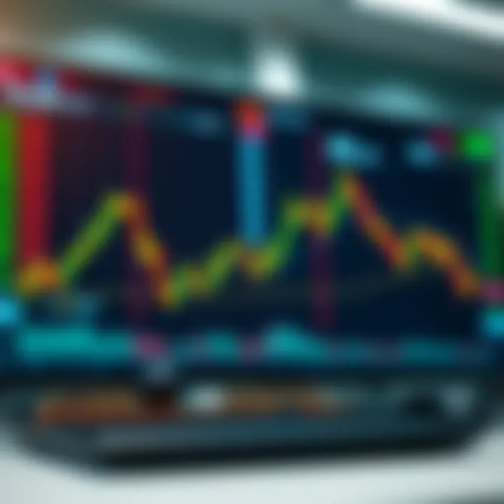 Algorithmic Strategy and Risk Management on Trading Platform Representation of trading platform interface with algorithmic strategies and risk management features