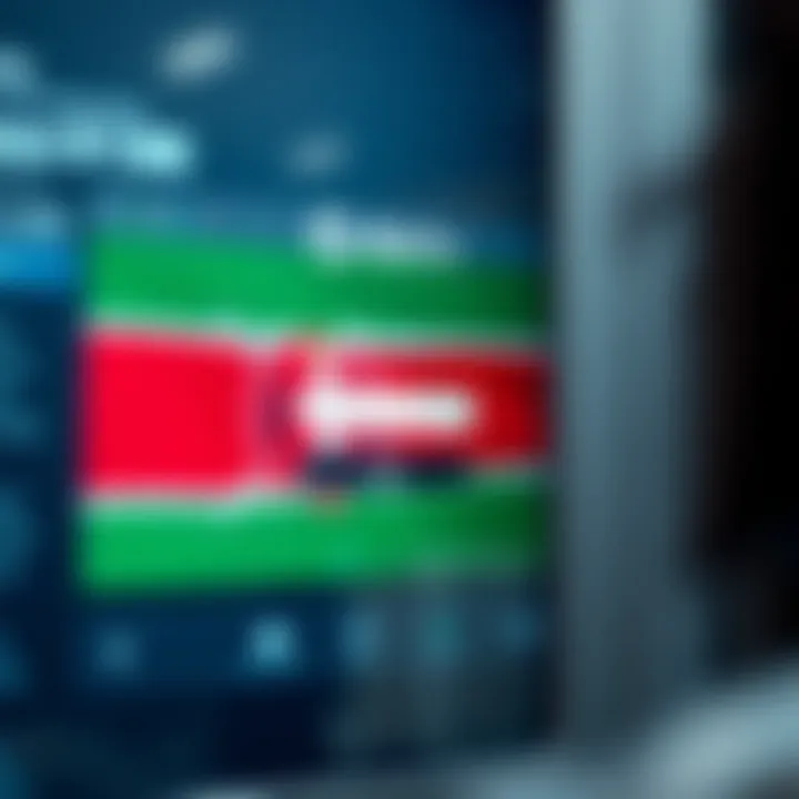 Secure login interface for Deriv platform with Kenyan flag colors