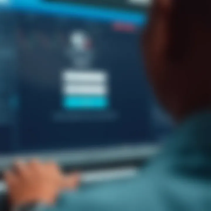 Secure login interface of the Deriv trading platform showing input fields and security features