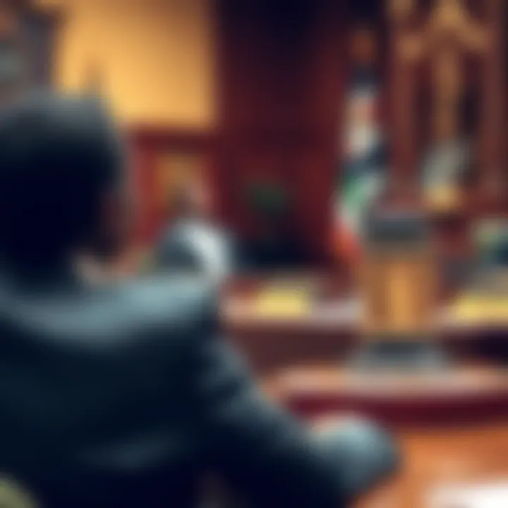 Official courtroom setting highlighting judicial proceedings in Kenya