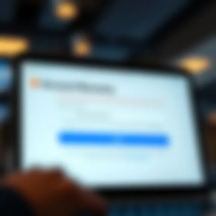 Interface displaying options to recover lost password and troubleshoot account access issues
