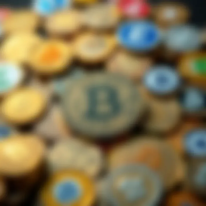 Collection of digital currency symbols and Kenyan mobile payment logos representing online earning opportunities and financial transactions