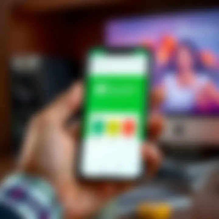 Mobile phone displaying Easy Earn platform interface with Kenyan shillings and M-Pesa mobile money icons