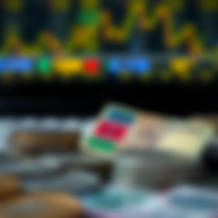 Illustration of economic and geopolitical factors influencing currency exchange