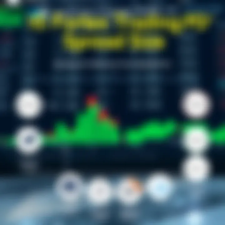 Key Factors Affecting Forex Trading Spread Size Diagram showing factors influencing forex spread size such as liquidity, volatility, and broker type
