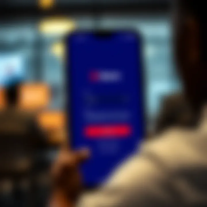 Deriv app login screen showcasing user interface for account access in Kenya