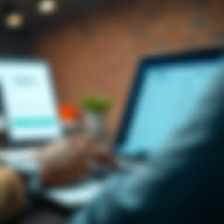 User entering details on Deriv registration page on a laptop