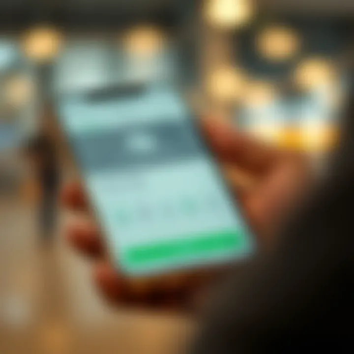 Instant Cash Transfer via Digital Wallet in Kenya Digital wallet app showing instant cash transfer on a mobile device with financial icons