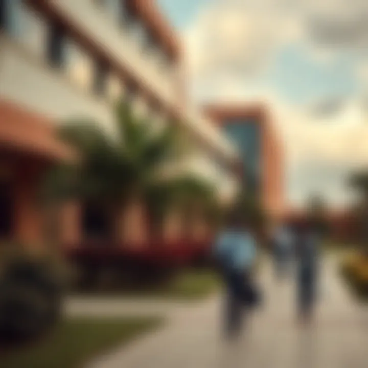 Kenya’s Education Sector: Innovation and Growth in Academia Kenyan university campus with modern buildings and students walking on pathways