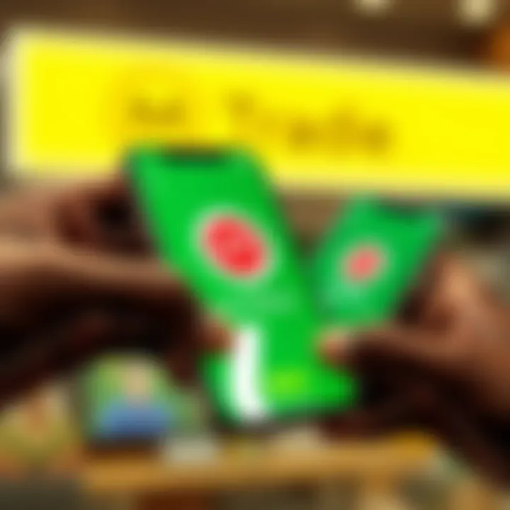 Visual representation of M-Pesa mobile payment integration for seamless transactions on trading app