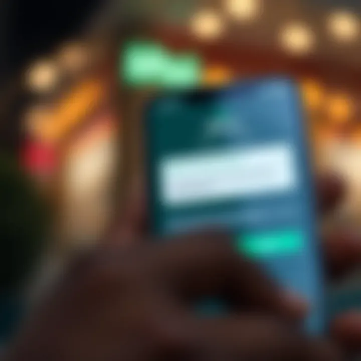 Screenshot showing transaction confirmation message on M-Pesa app