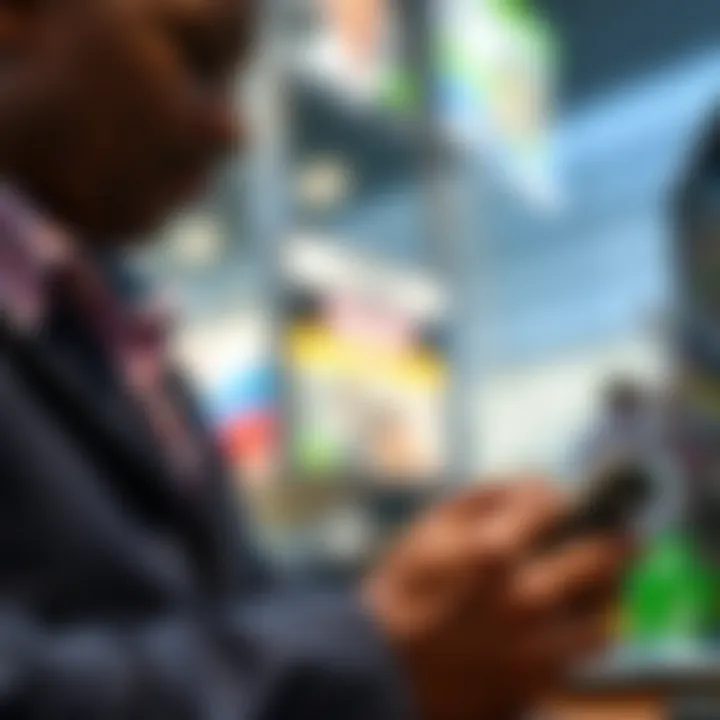 Using M-Pesa for Secure Payments on Olymp Trade Kenyan trader using mobile phone with M-Pesa payment for online trading