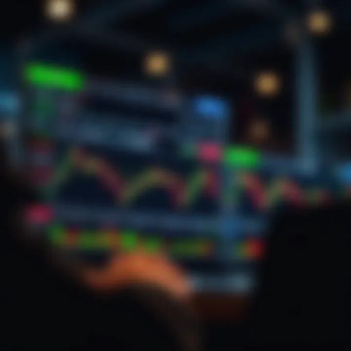 User interface of Quotex trading platform showing market charts and trading options