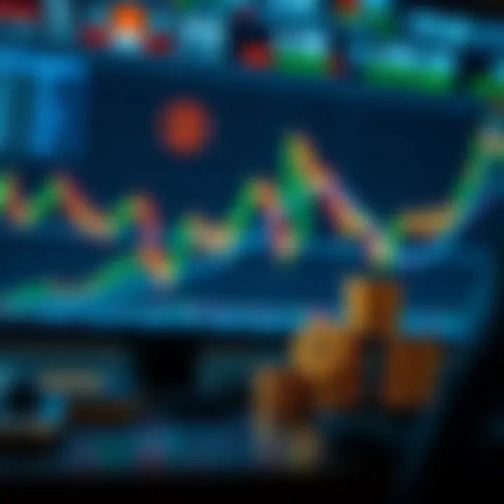 Strategic Approaches in Currency Trading Success Conceptual illustration of strategic trading decisions with charts and financial symbols