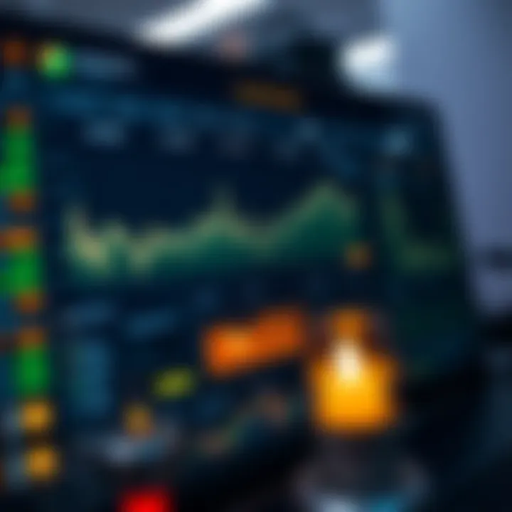 Digital interface displaying Candle Mine Bot dashboard with cryptocurrency mining metrics