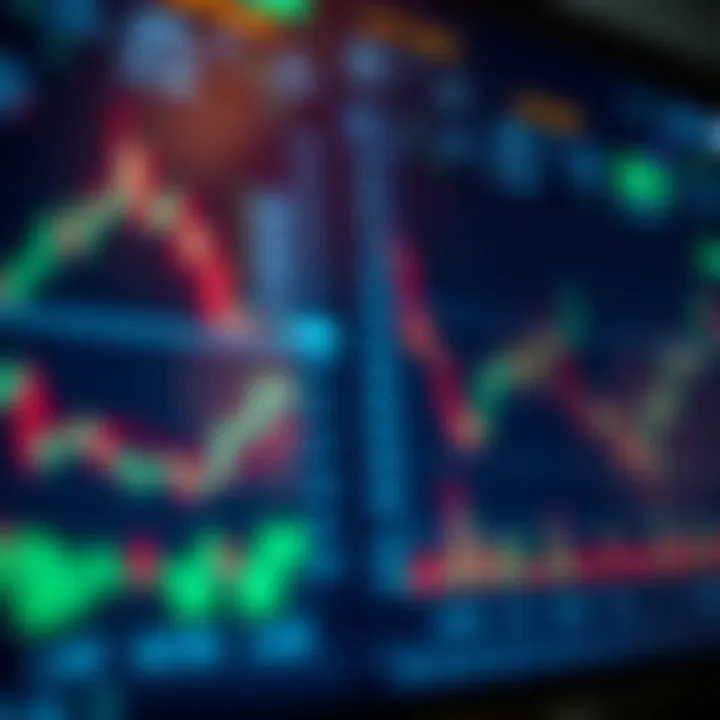Digital interface showing financial charts and data analytics for investment strategies