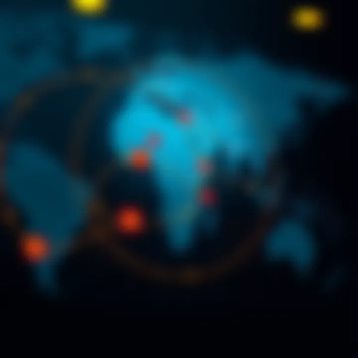 Technology-Driven Delivery Logistics in Kenya A digital map displaying delivery routes and locations, representing technology-driven logistics solutions