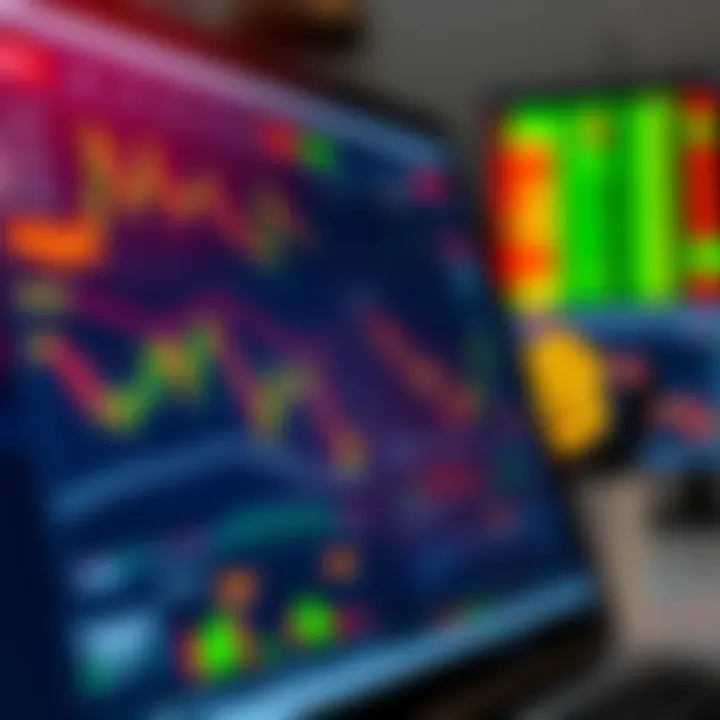 User interface of Deriv trading platform showing various financial charts and market options