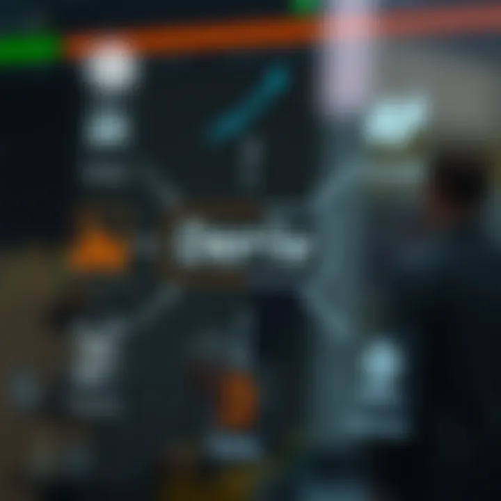 Diagram illustrating the functionality of Deriv binary trading bots with charts and automation symbols