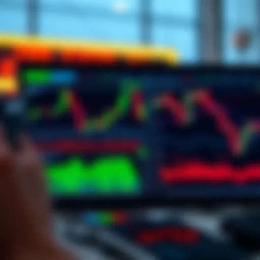 Digital interface showing automated trading charts and data analysis on Deriv.com platform