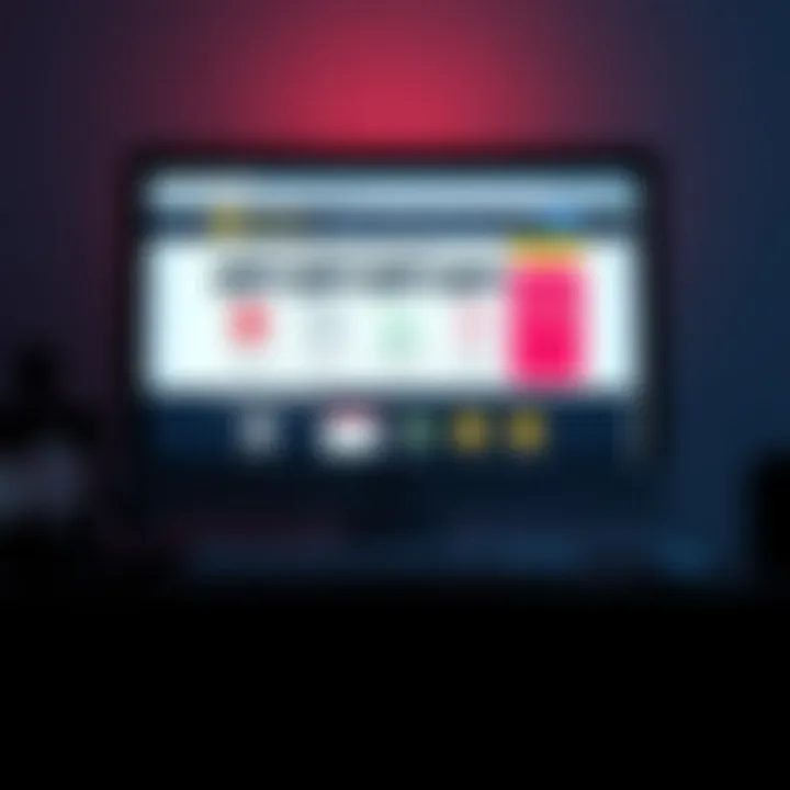 Illustration showing a computer screen displaying the DollarPrinter.com website interface with icons representing online earnings