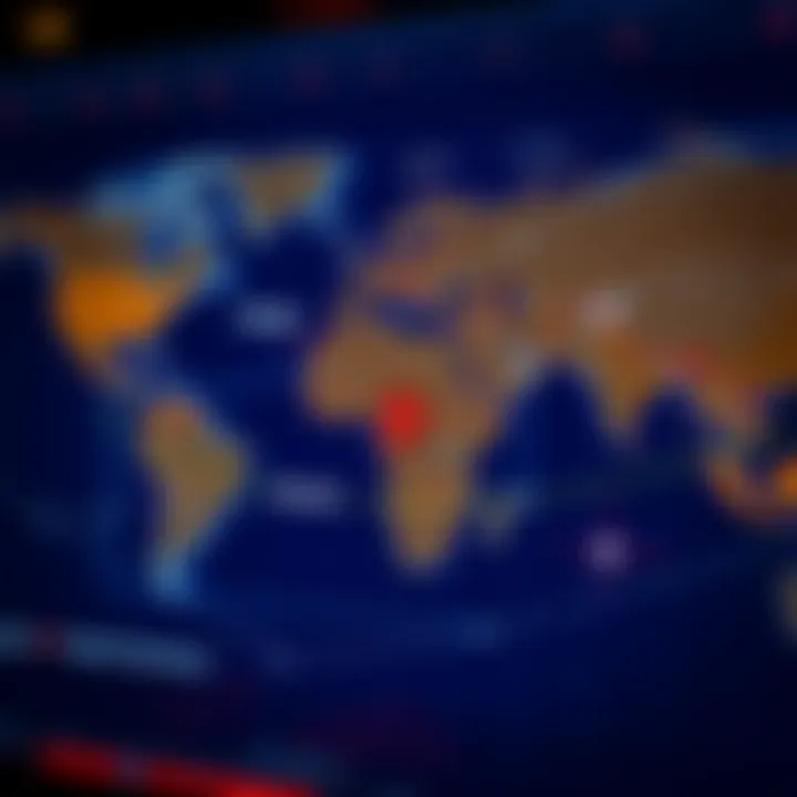 World map highlighting Kenya and London to illustrate global time zone differences affecting trading hours