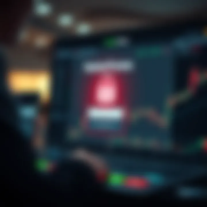 Secure login screen for accessing RoboForex online trading platform with security features highlighted