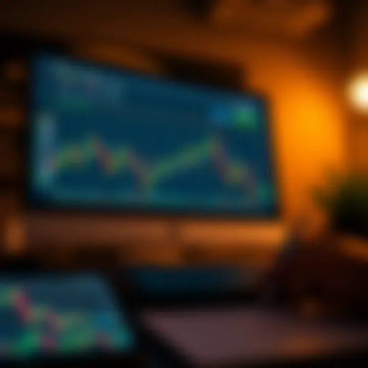 TradingView chart showing multiple financial indicators and candlestick patterns for market analysis
