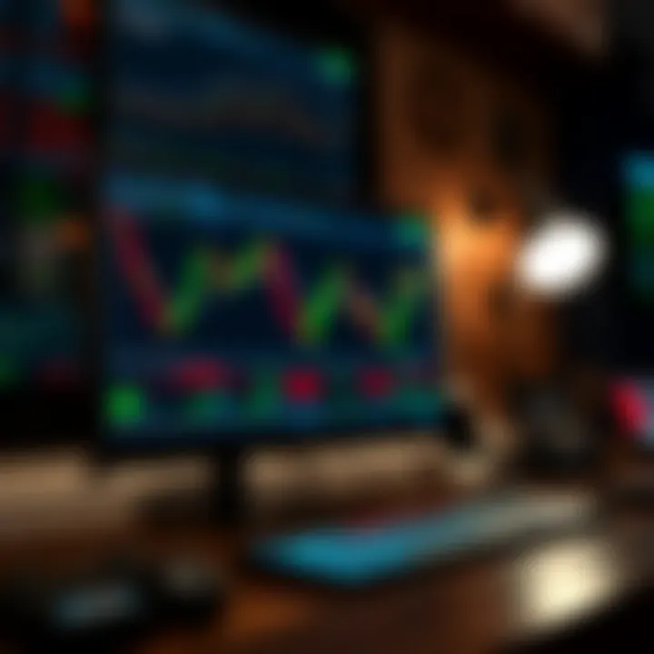 TradingView chart displaying candlestick patterns and technical indicators for market analysis
