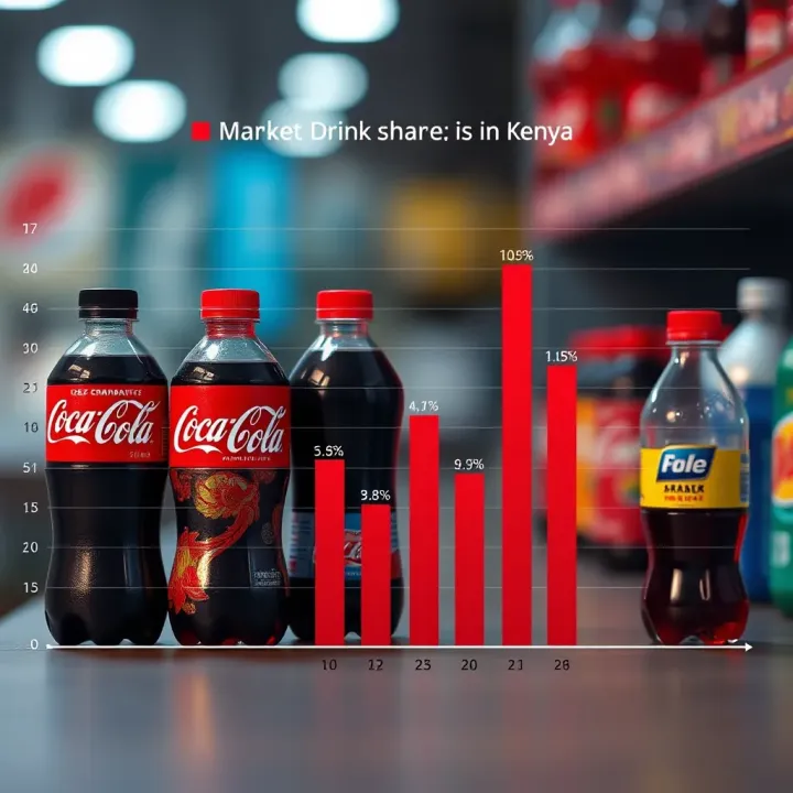 Market Share Comparison of Soft Drink Companies in Kenya Graph illustrating market share of leading soft drink companies in Kenya