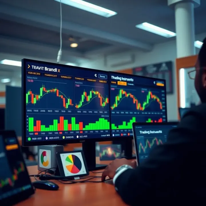 User-friendly interface displaying diverse trading instruments on Deriv X platform
