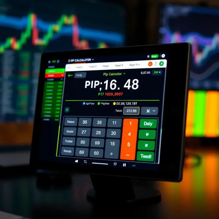 Forex trading screen showing pip value calculation on Deriv platform