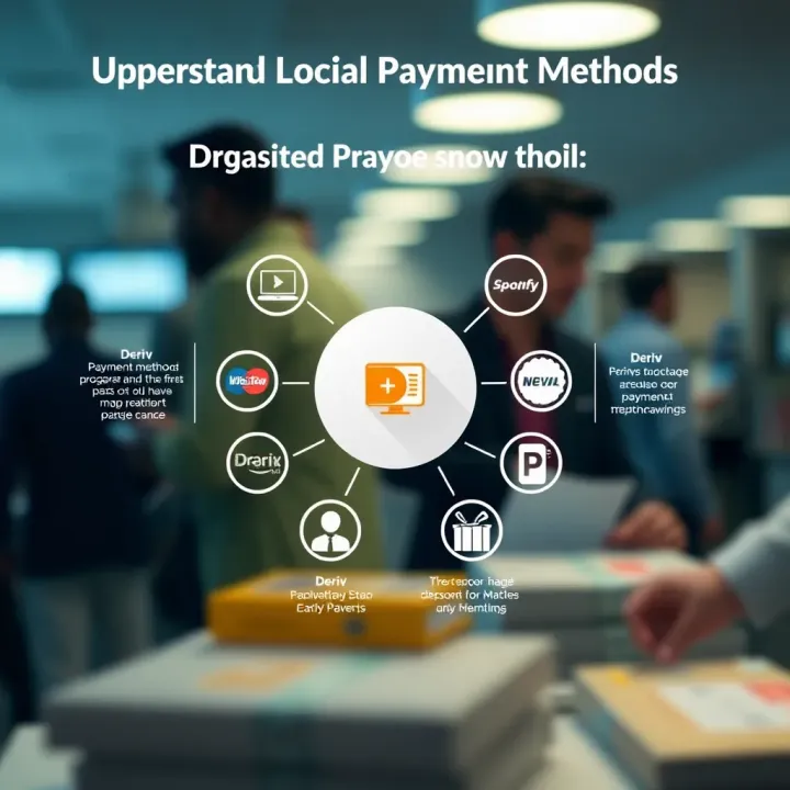 Supported Local Payment Methods on Deriv for Kenyan Traders Diagram illustrating supported local payment methods for deposits and withdrawals on Deriv platform in Kenya