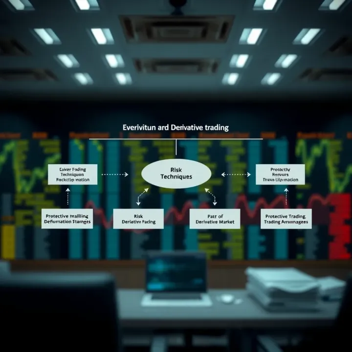 Risk Management Approaches in Derivative Trading Diagram illustrating risk management techniques in derivative markets with protective measures