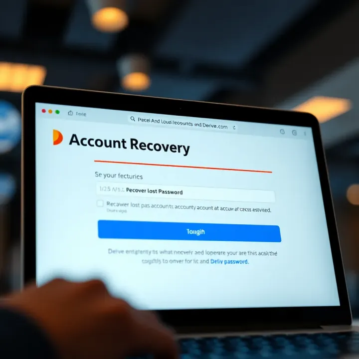 Interface displaying options to recover lost password and troubleshoot account access issues