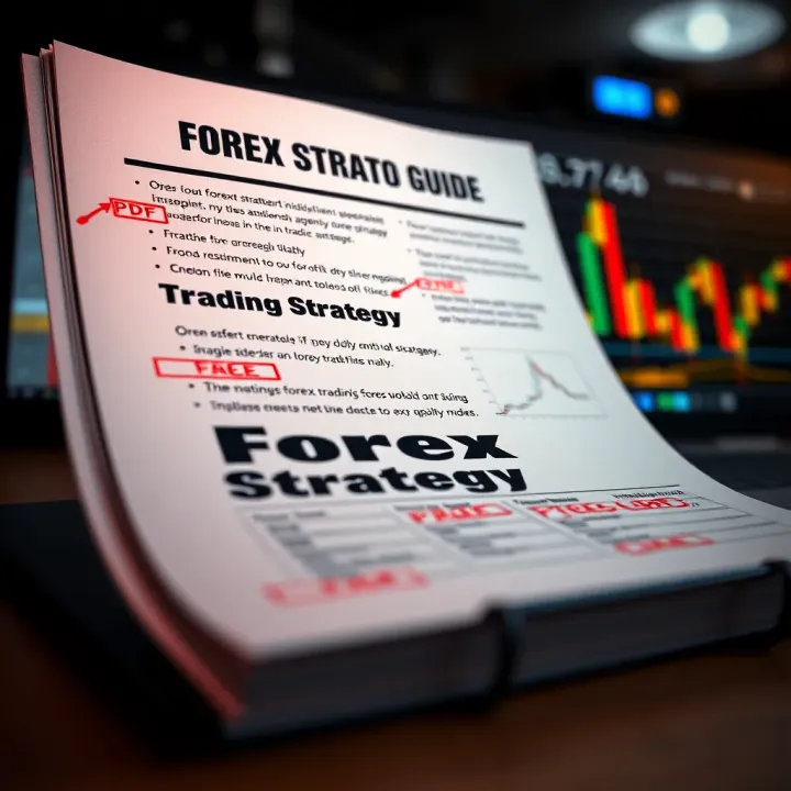 Open PDF document displaying forex trading strategies with annotations